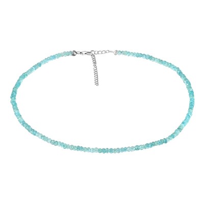 Collar en plata con Apatita azul