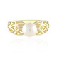 Anillo en oro con Perla blanca Freshwater (Ornaments by de Melo)