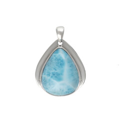 Colgante en plata con Larimar