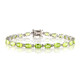 Brazalete en plata con Peridoto