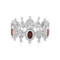 Anillo en plata con Granate de la India (Dallas Prince Designs)