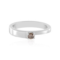 Anillo en plata con Diamante chocolate I3