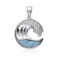 Colgante en plata con Larimar