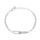 Brazalete en plata con Diamante I3 (I)