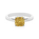 Anillo en plata con Zircón amarillo