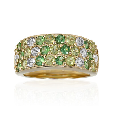 Anillo en plata con Peridoto de Birmania