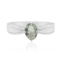 Anillo en plata con Turmalina verde