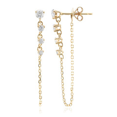 Pendientes en oro con Diamante I1 (H)  (CIRARI)