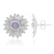 Pendientes en plata con Jade lavanda (MONOSONO COLLECTION)