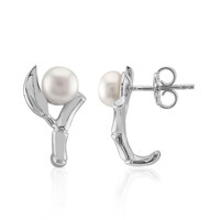 Pendientes en plata con Perla Freshwater (TPC)