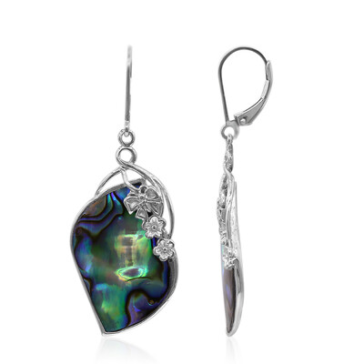 Pendientes en plata con Concha de Abalone (Art of Nature)