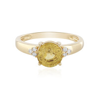 Anillo en oro con Zircón amarillo (AMAYANI)