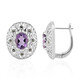 Pendientes en plata con Amatista (Annette classic)