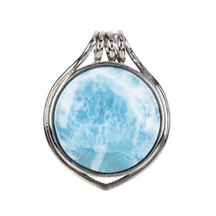 Colgante en plata con Larimar