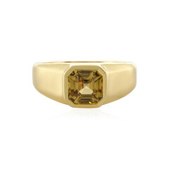 Anillo en plata con Zircón amarillo