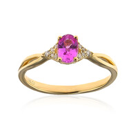 Anillo en oro con Zafiro rosado (CIRARI)