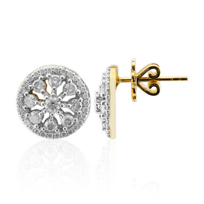 Pendientes en oro con Diamante SI1 (G) (Annette)