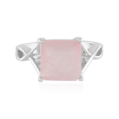 Anillo en plata con Cuarzo rosa