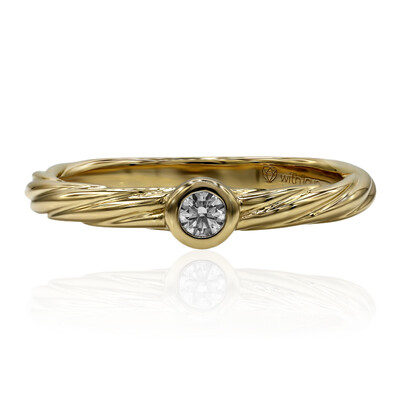 Anillo en oro con Diamante IF (D) (Annette)