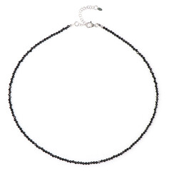 Collar en plata con Espinela negra