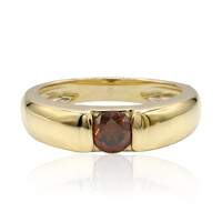 Anillo en oro con Diamante cognac VS1