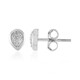 Pendientes en plata con Diamante I2 (I)