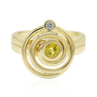 Anillo en plata con Zafiro amarillo