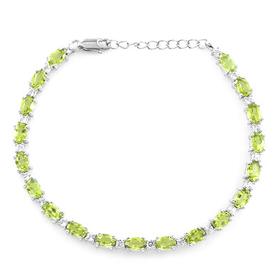 Brazalete en plata con Peridoto