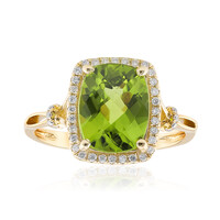 Anillo en oro con Peridoto de Dashihe (CIRARI)