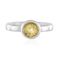 Anillo en plata con Berilo amarillo