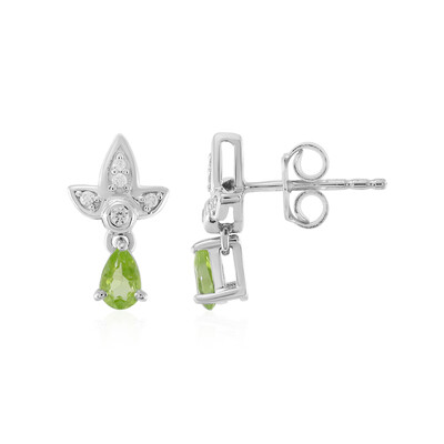 Pendientes en plata con Peridoto