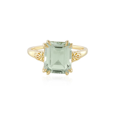 Anillo en plata con Amatista verde