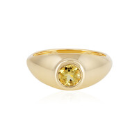 Anillo en plata con Berilo amarillo