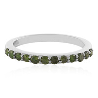 Anillo en plata con Diamante I3 verde