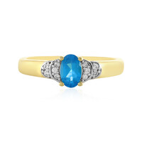 Anillo en plata con Apatita azul neón