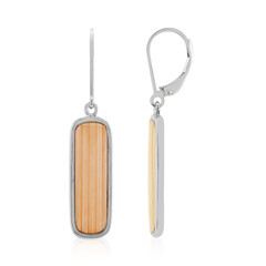 Pendientes en plata con Bamboo natural (TPC)