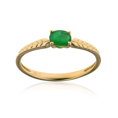 Anillo en oro con Esmeralda de Zambia (CIRARI)