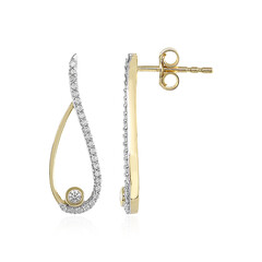 Pendientes en oro con Diamante limpio a lupa F (LUCENT DIAMONDS)