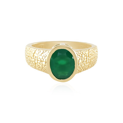 Anillo en plata con Ónix verde