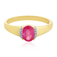 Anillo en plata con Zafiro rosa de Madagascar