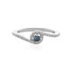 Anillo en plata con Diamante azul I3