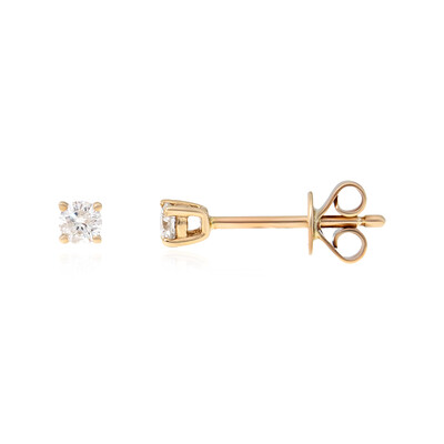 Pendientes en oro con Diamante I1 (H)  (CIRARI)