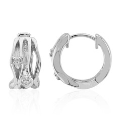 Pendientes en plata con Diamante SI1 (G)