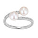 Anillo en plata con Perla blanca Freshwater