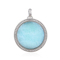 Colgante en plata con Larimar