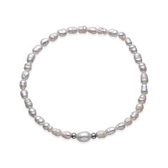 Brazalete con Perla blanca Freshwater