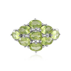 Anillo en plata con Peridoto