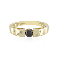 Anillo en oro con Diamante negro