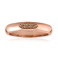 Anillo en oro con Diamante rosa de Francia de Argyle SI1