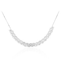 Collar en plata con Topacio blanco